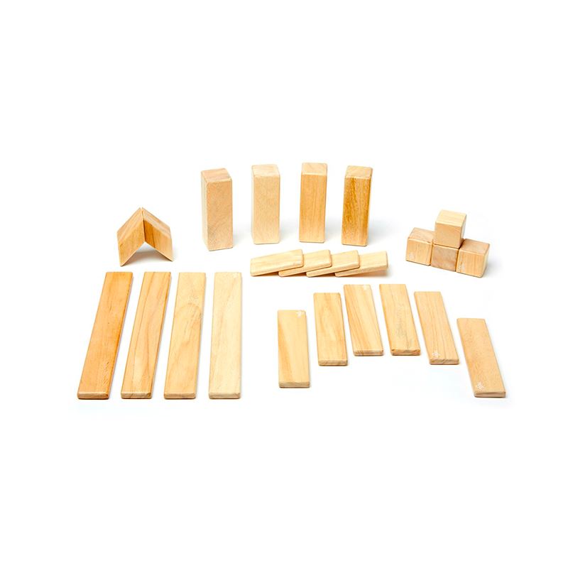 24-Piece Set <br>Magnetic Wooden Blocks <br>Tegu Classics Natural