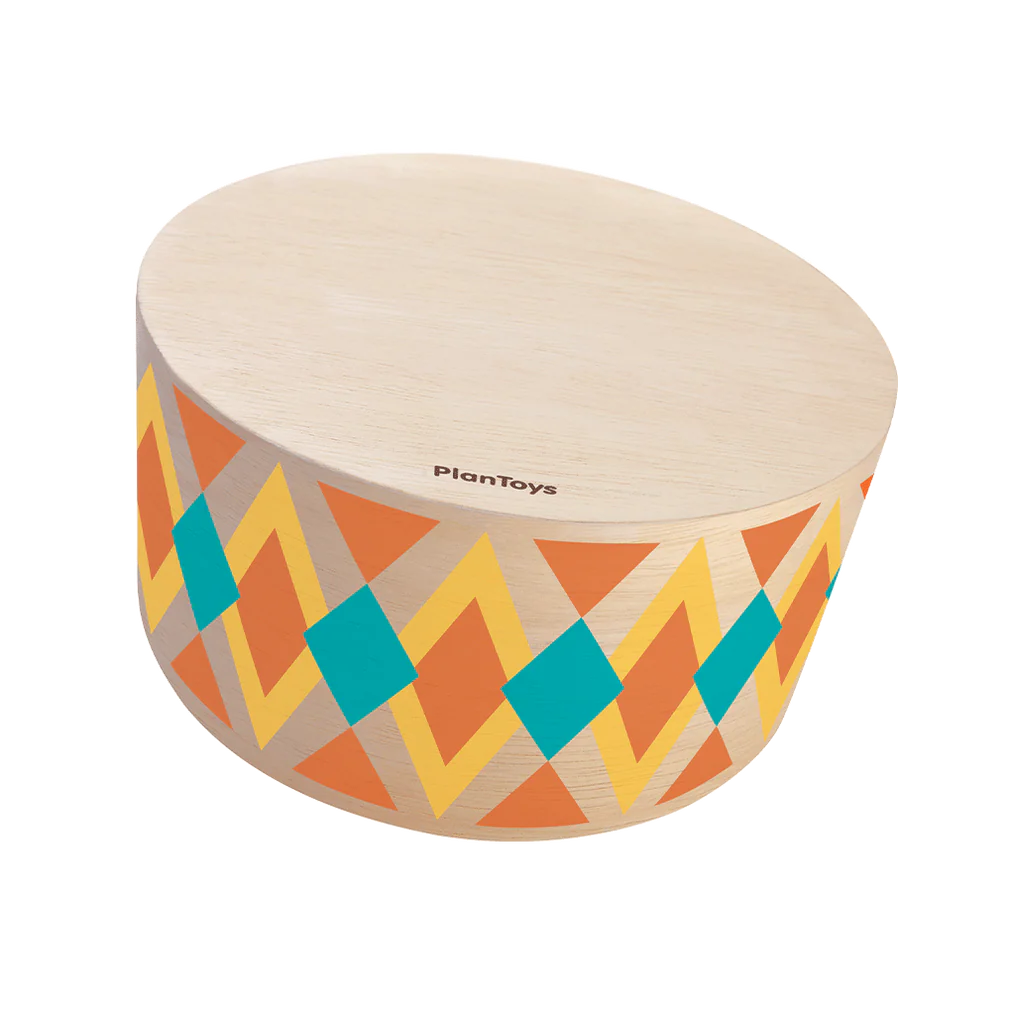 Toy drums inspired by Cajun wood box - PlanToys