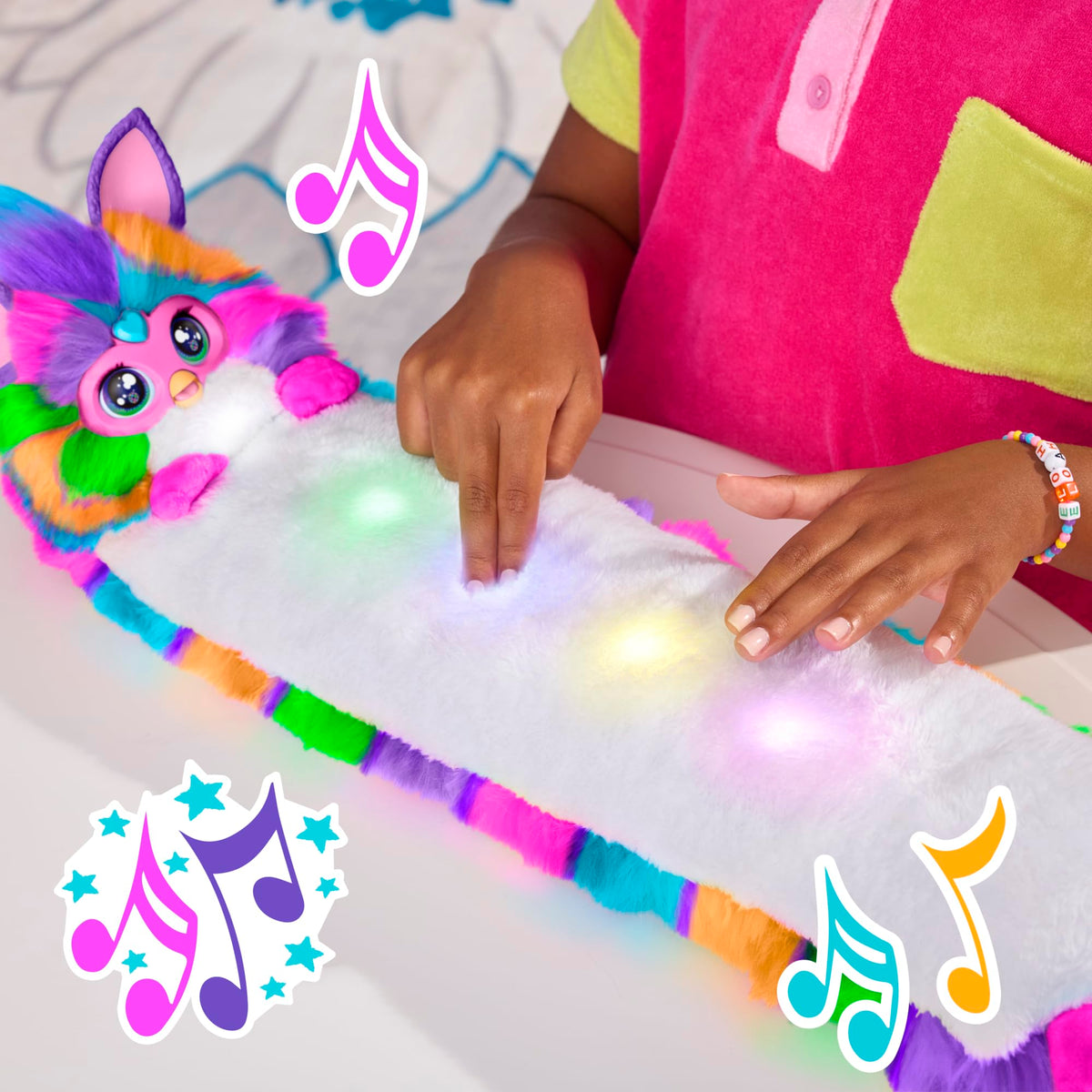 Furby DJ Interactive Plush Toy Neon Star G1696