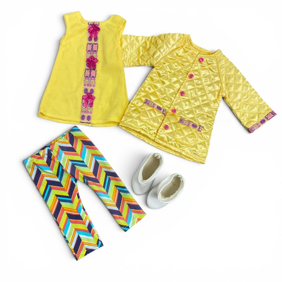 American Girl Buttercup Yellow Outfit