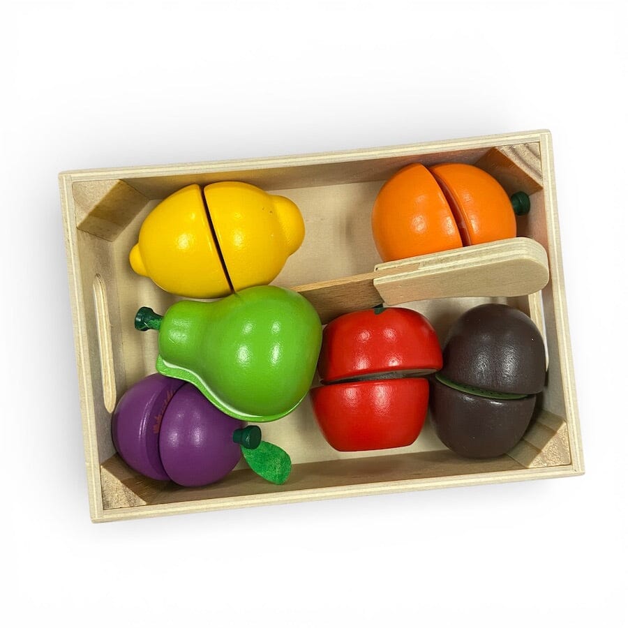 Airlab Colorful Wooden Cutting Fruit Set Toys