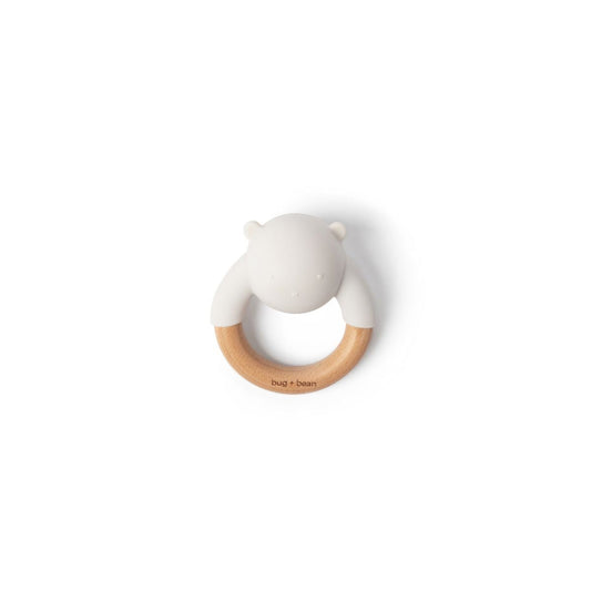 bug + bean kids - Baby Bear Teether Rattle Toy