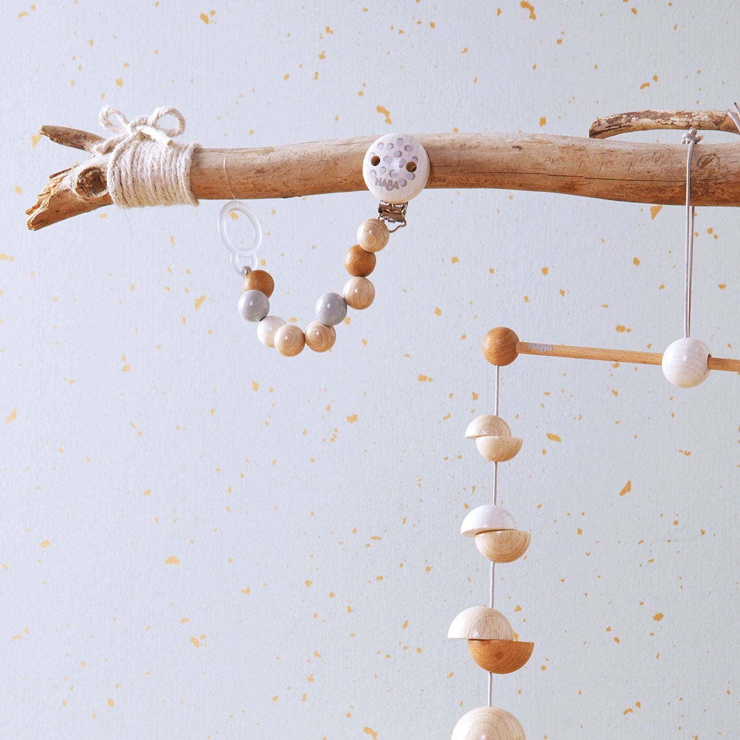 Baby Gift Set Dots Wooden Baby