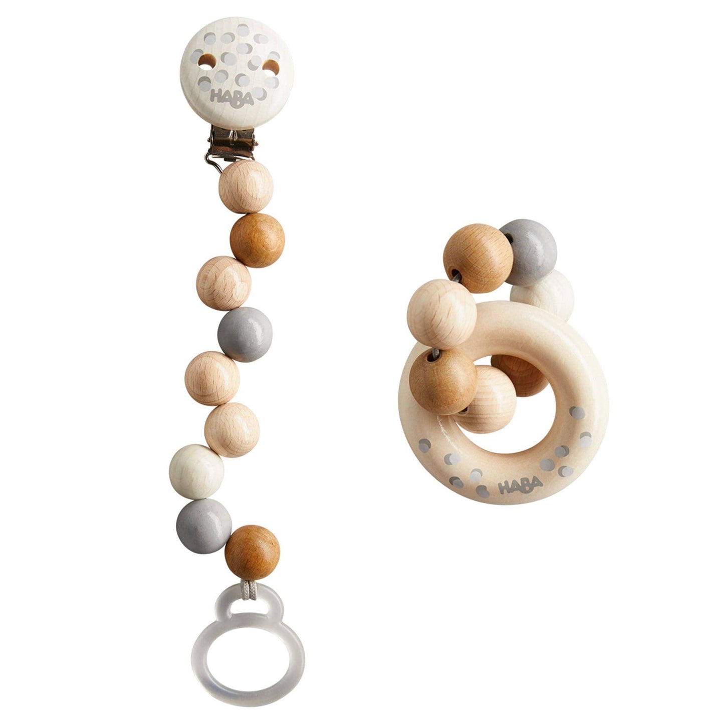 Baby Gift Set Dots Wooden Baby