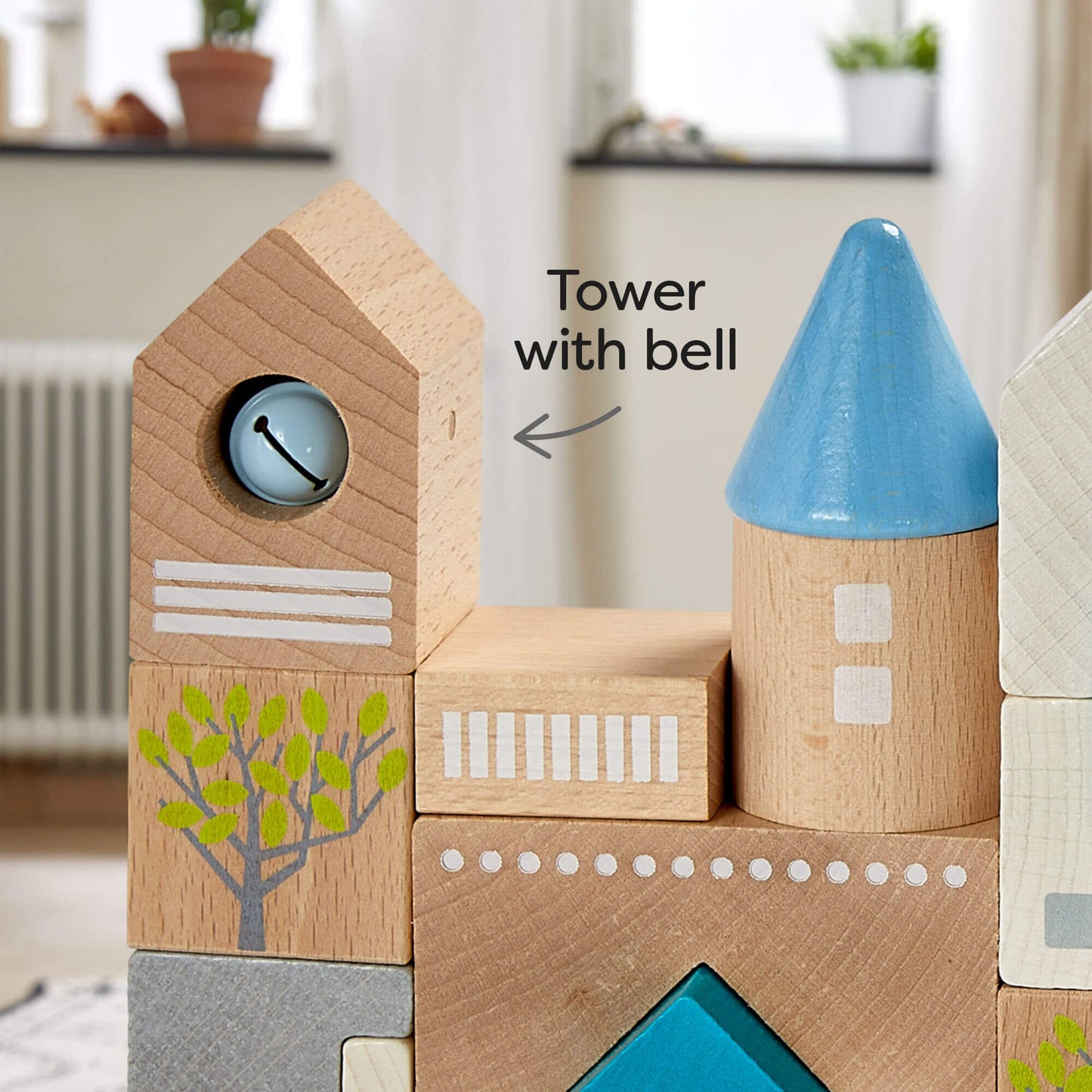 Bad Rodach 18 Piece Wooden Building Blocks Architectural Blocks