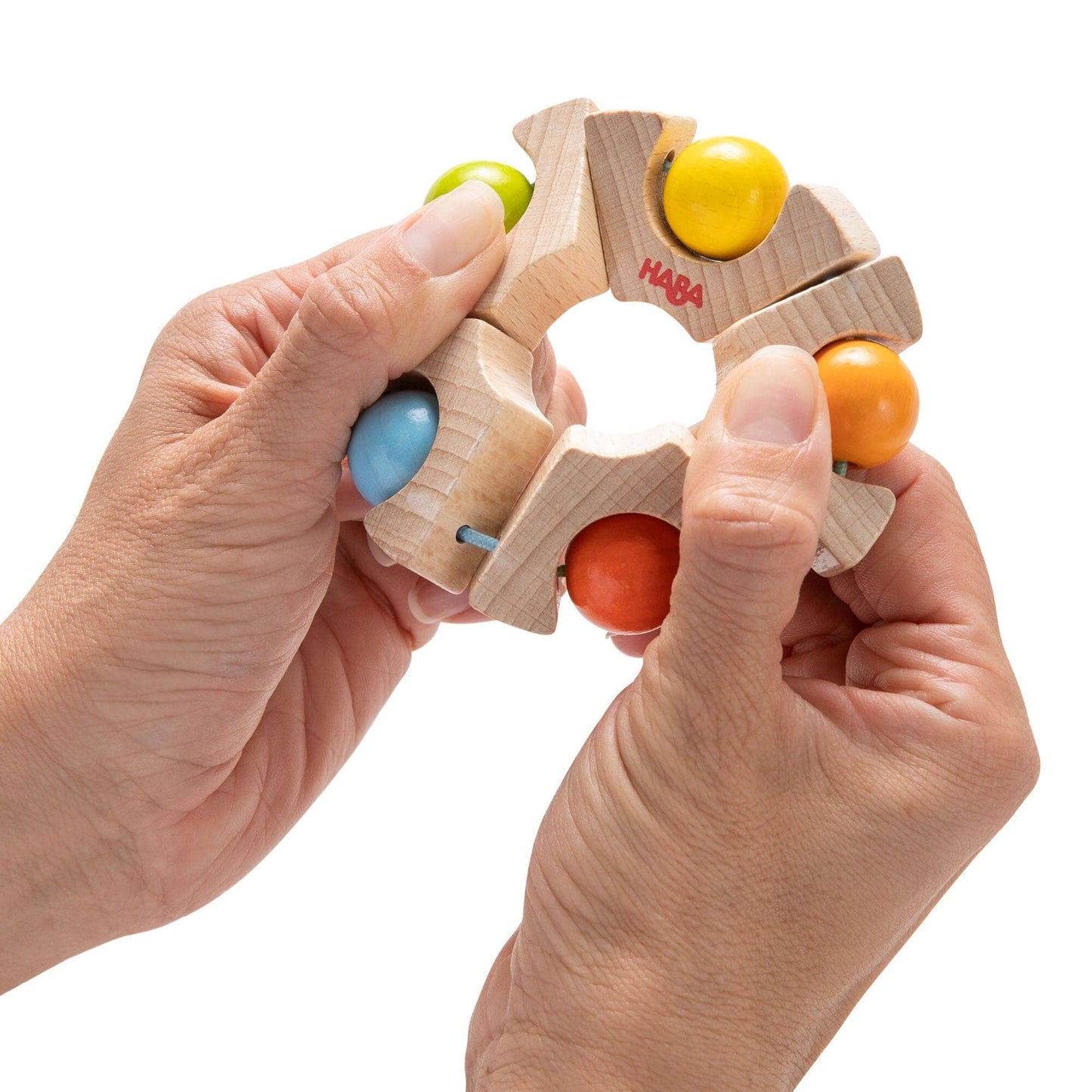 Ball Wheel Grasping Toy Wooden Baby