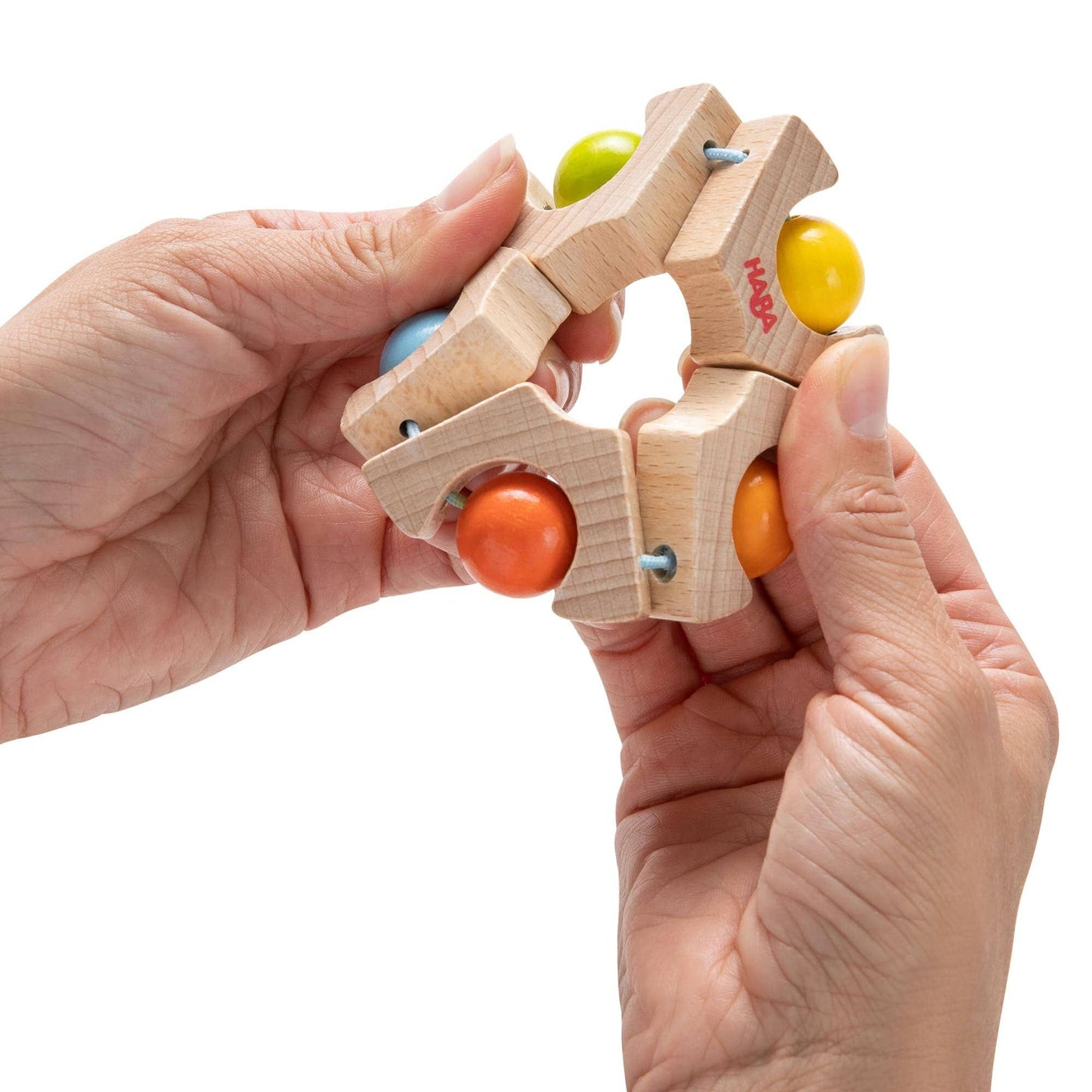 Ball Wheel Grasping Toy Wooden Baby