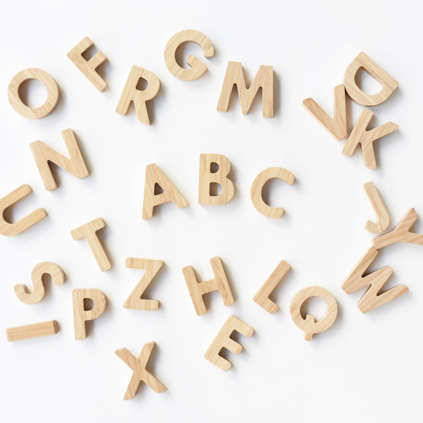Bamboo Alphabet Wood + Bamboo Toys
