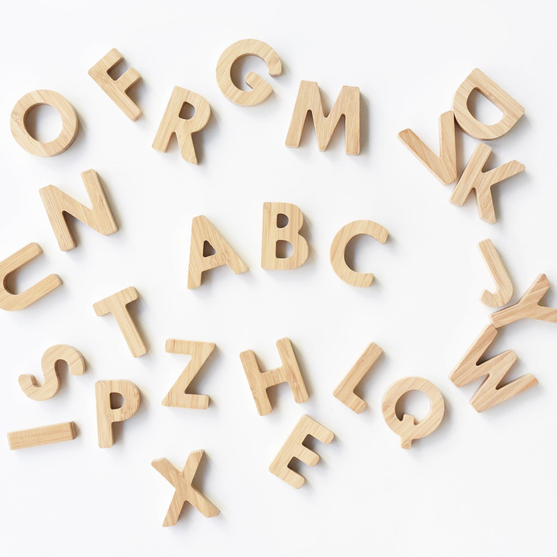 Bamboo Alphabet Wood + Bamboo Toys