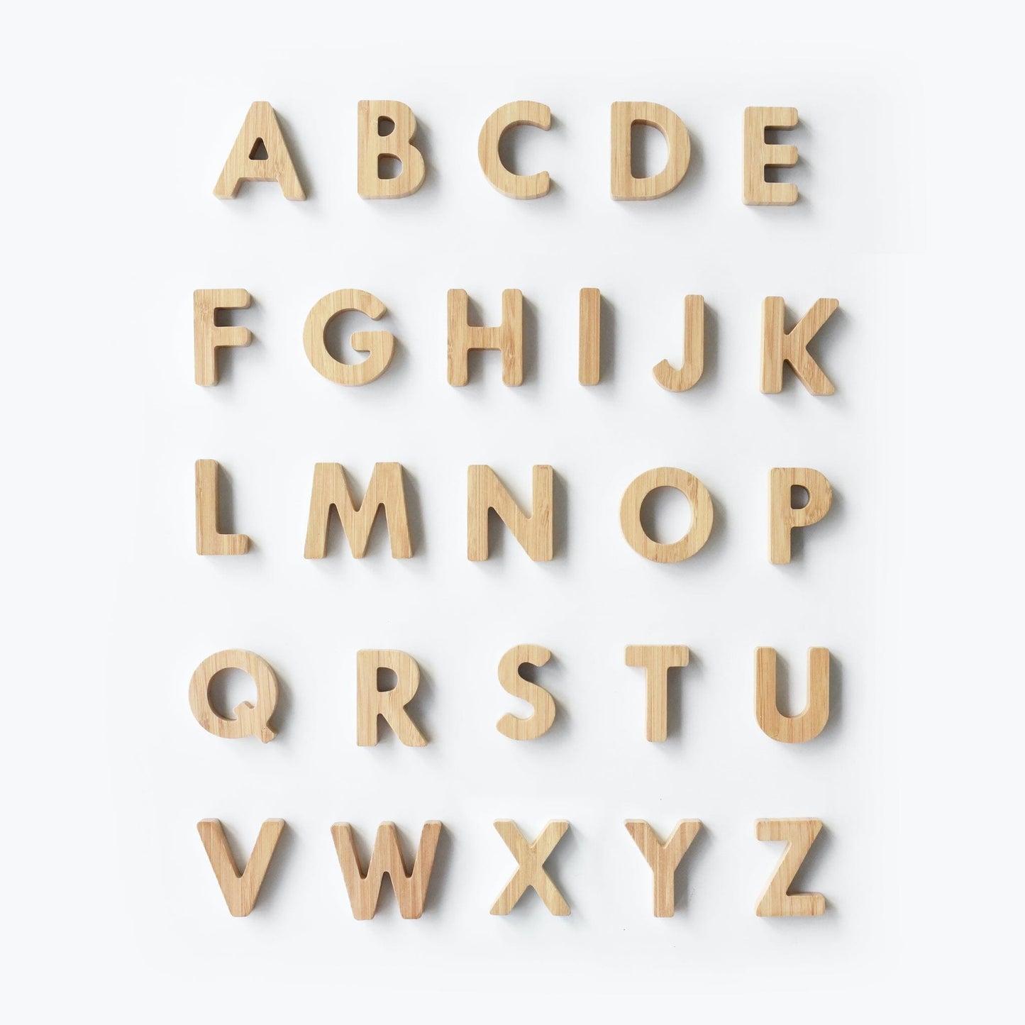 Bamboo Alphabet Wood + Bamboo Toys
