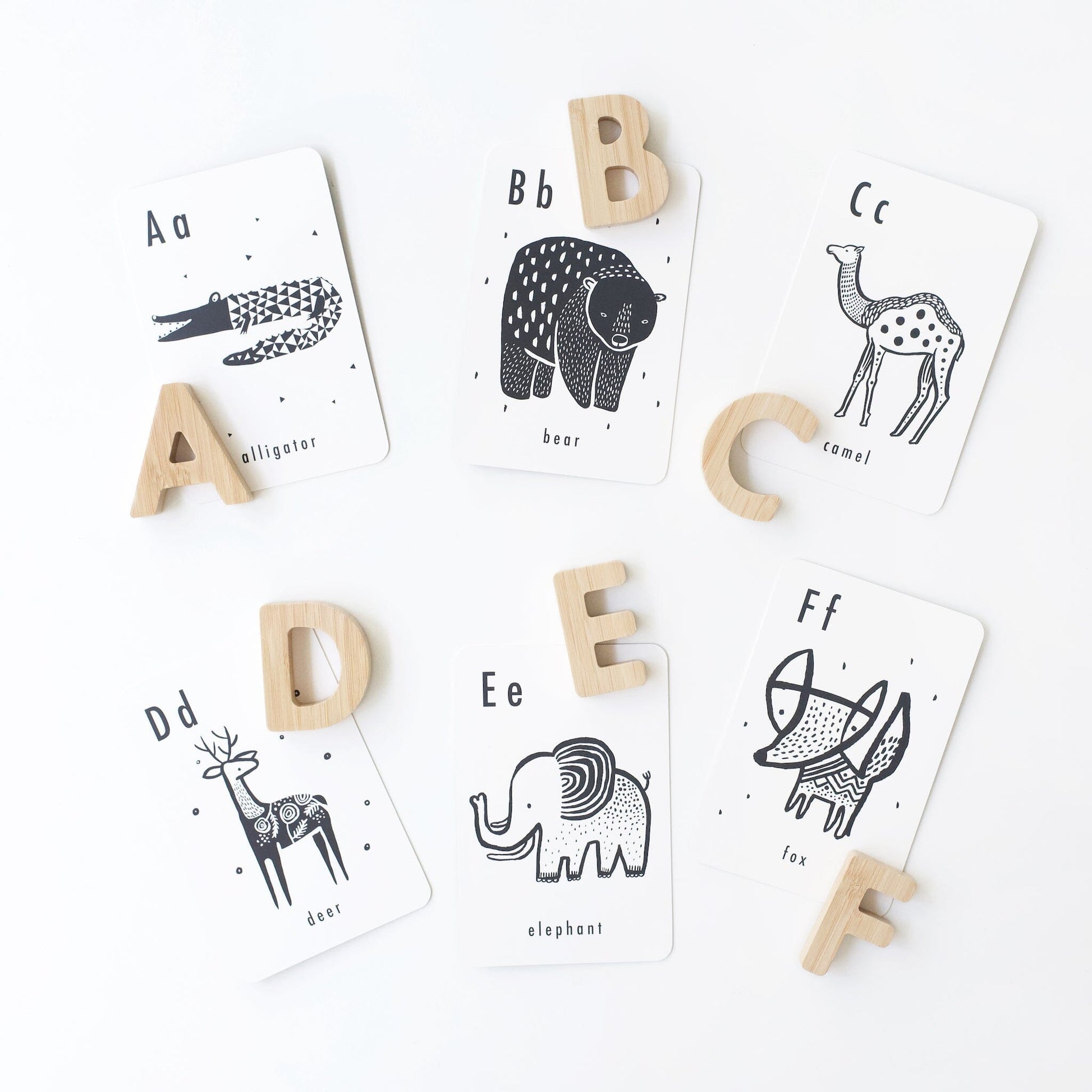 Bamboo Alphabet Wood + Bamboo Toys