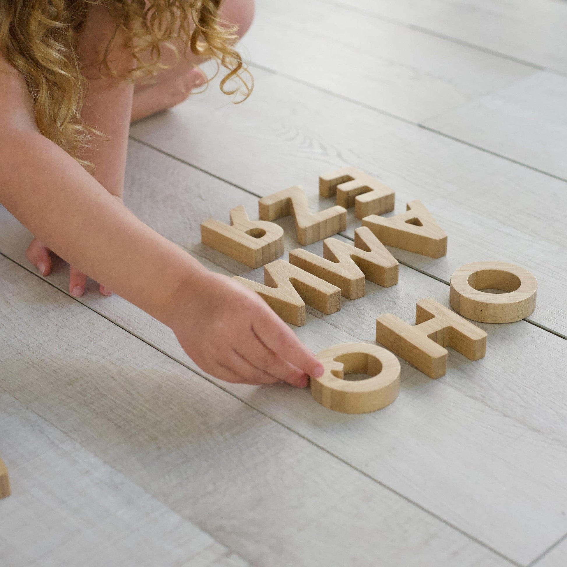 Bamboo Alphabet Wood + Bamboo Toys