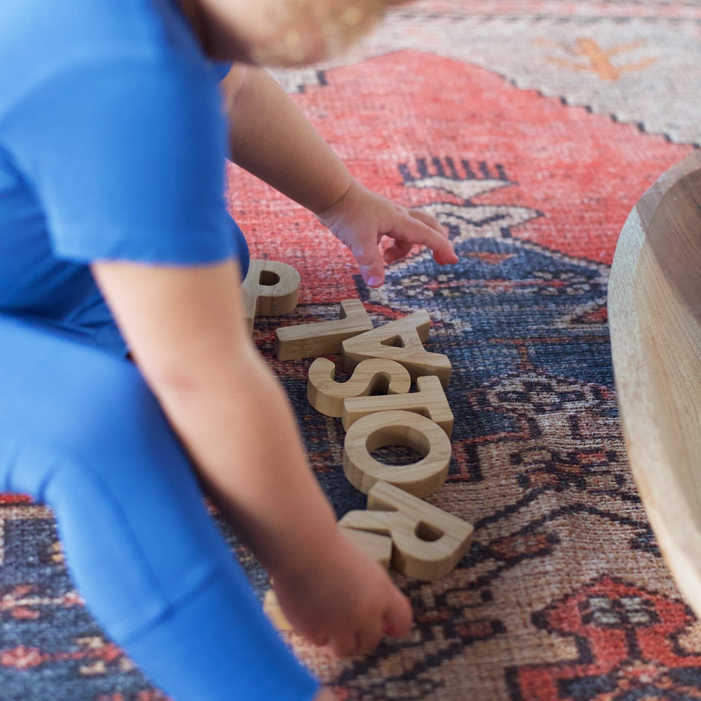 Bamboo Alphabet Wood + Bamboo Toys