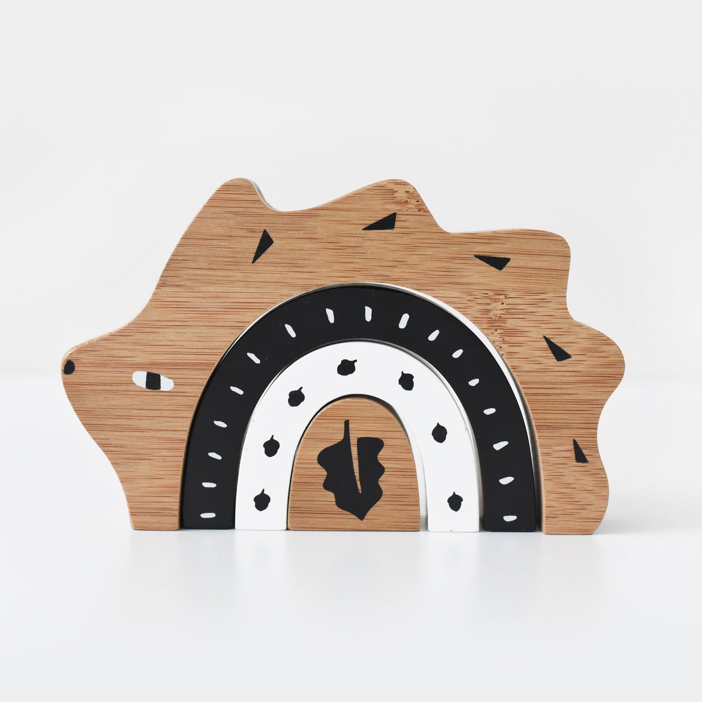 Bamboo Nesting Hedgehog Wooden Toys