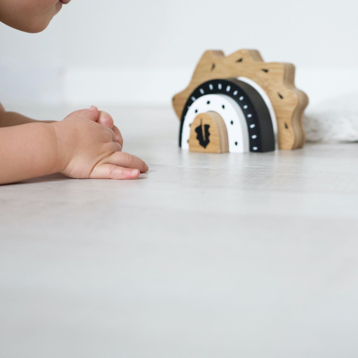 Bamboo Nesting Hedgehog Wooden Toys