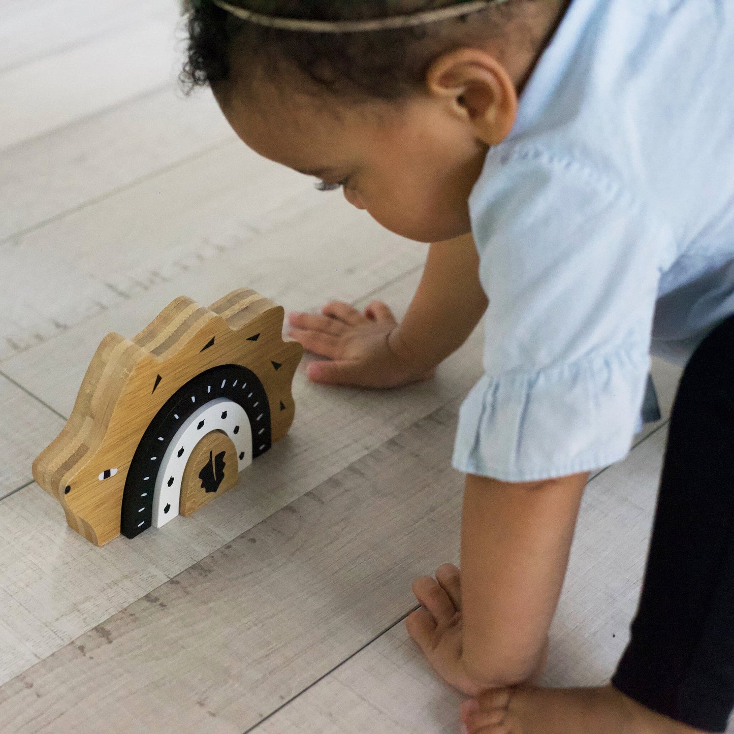 Bamboo Nesting Hedgehog Wooden Toys