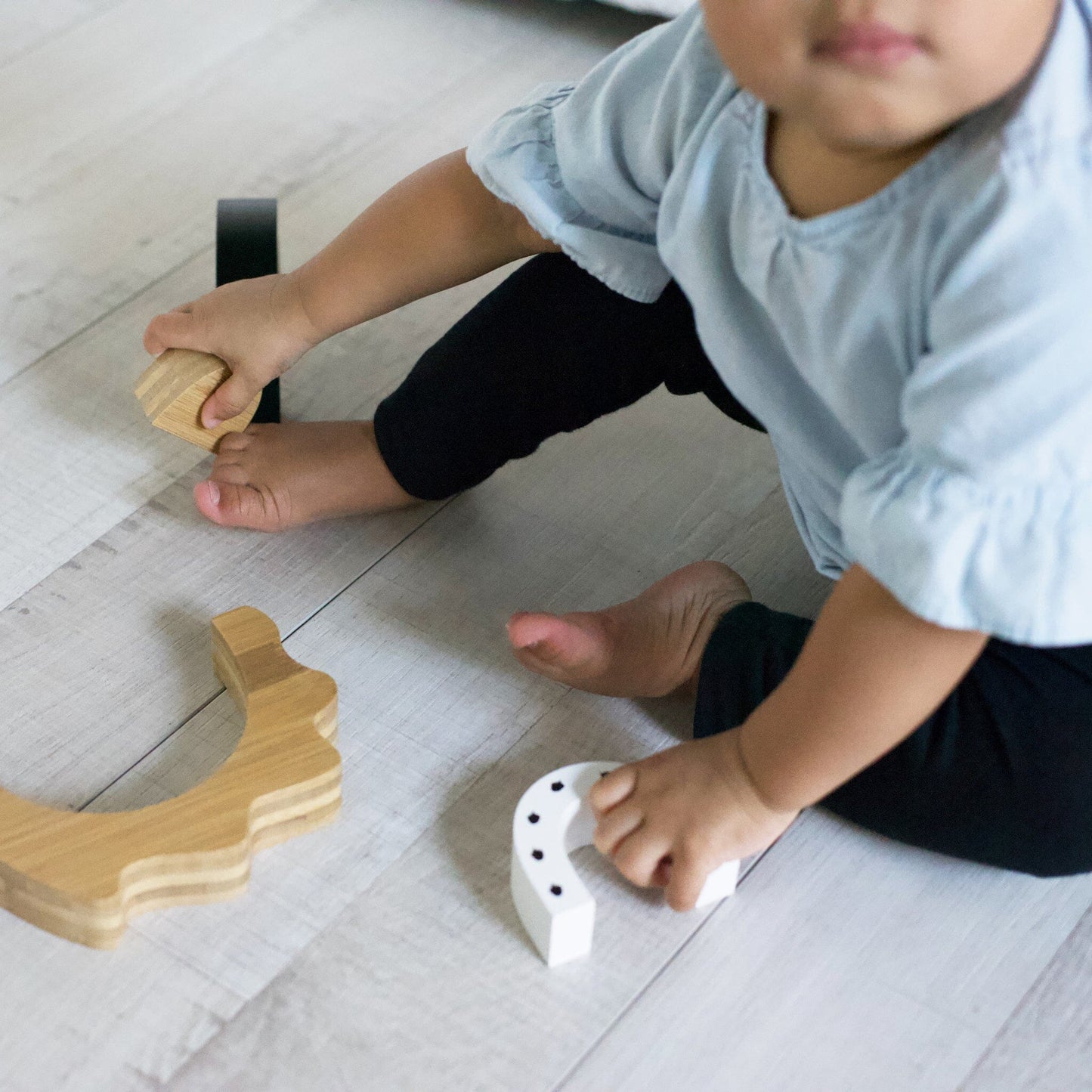 Bamboo Nesting Hedgehog Wooden Toys