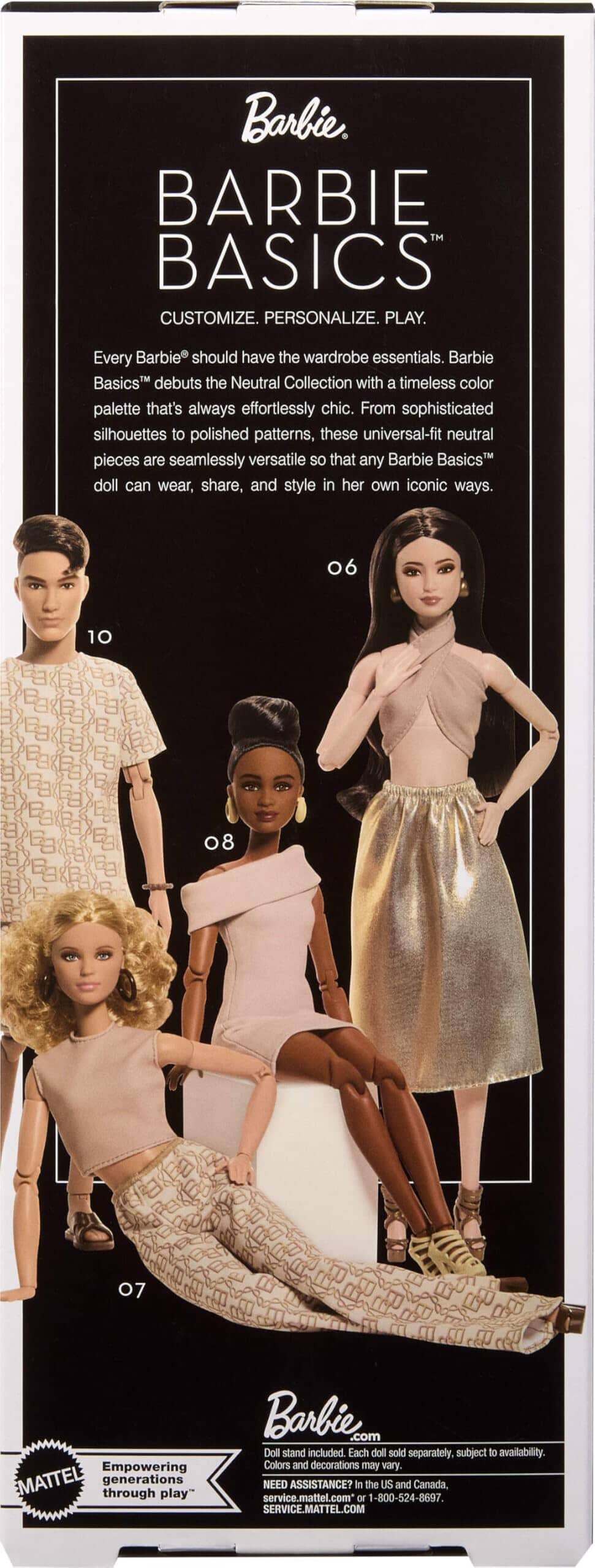 Barbie Basics You Create Neutral Kit Model 06 Doll JJX25