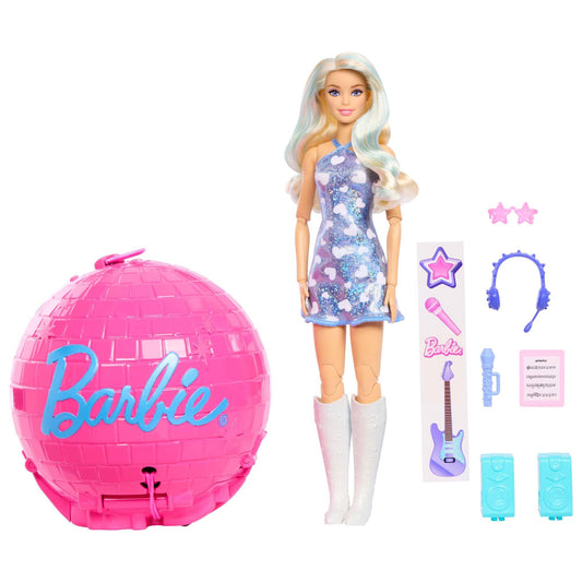 Barbie Team Roll and Reveal Pop Star Doll JMK19