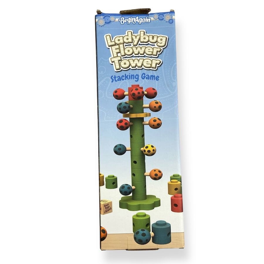BeginAgain Toys Ladybug Flower Tower Toys