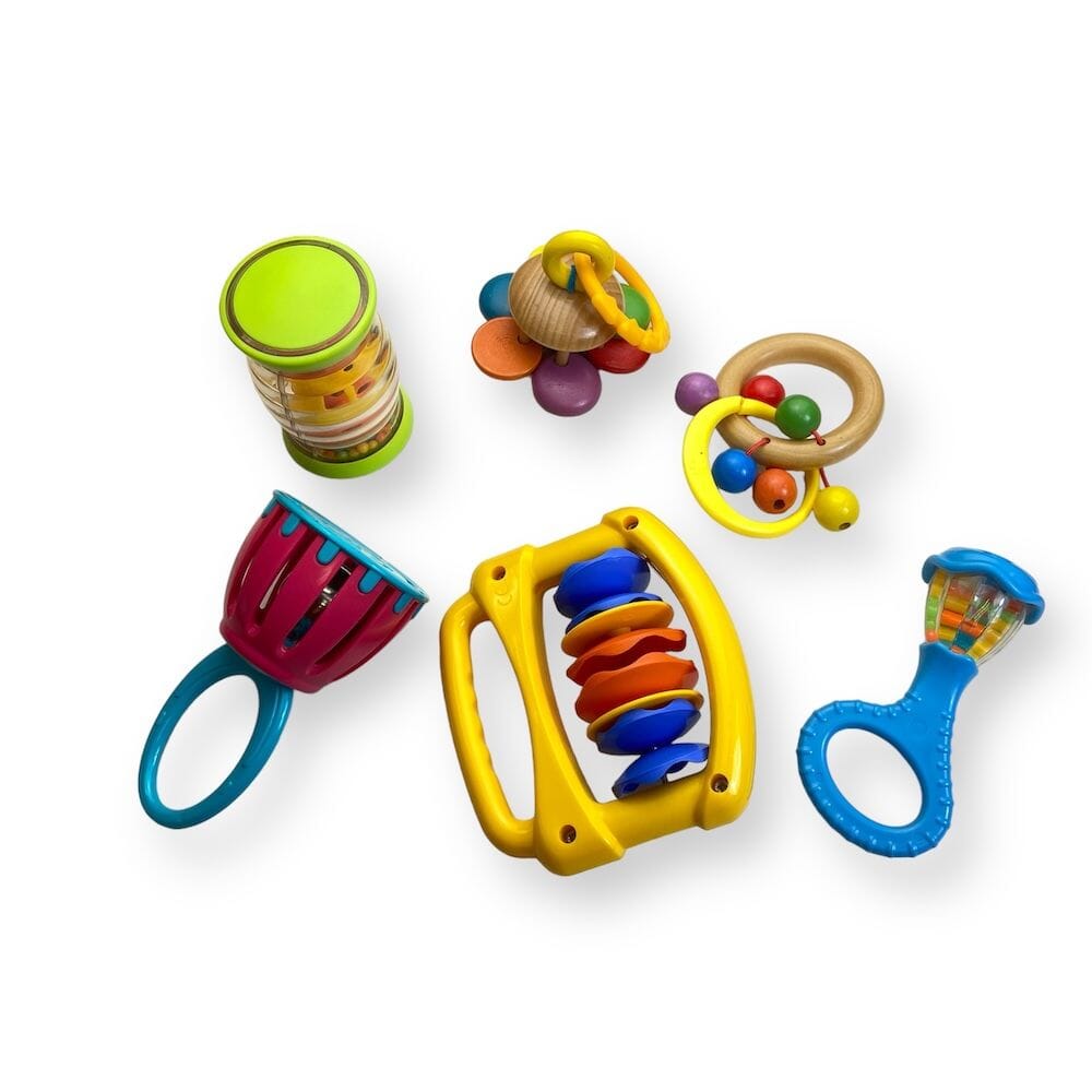Mixed Brands - Bells & Beads Baby Rattles