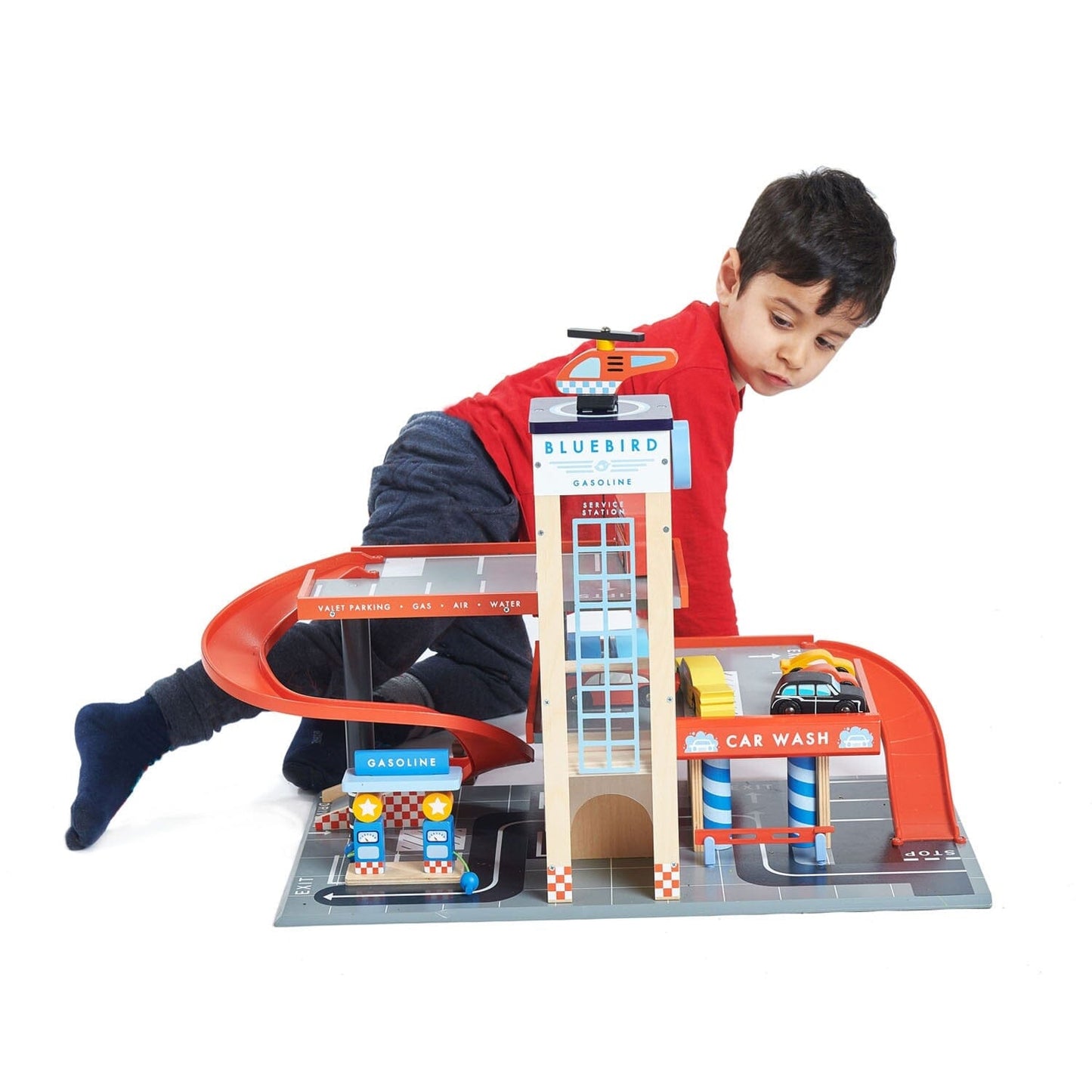 Blue Bird Toy Garage and Gas Station