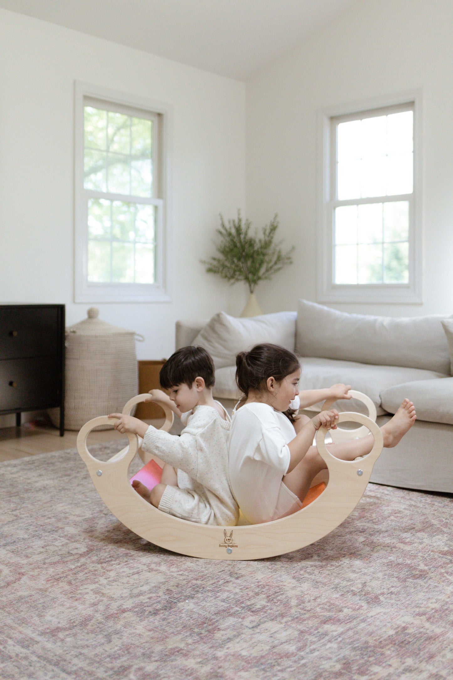 Climber Arch Wooden Rocker 2 kids