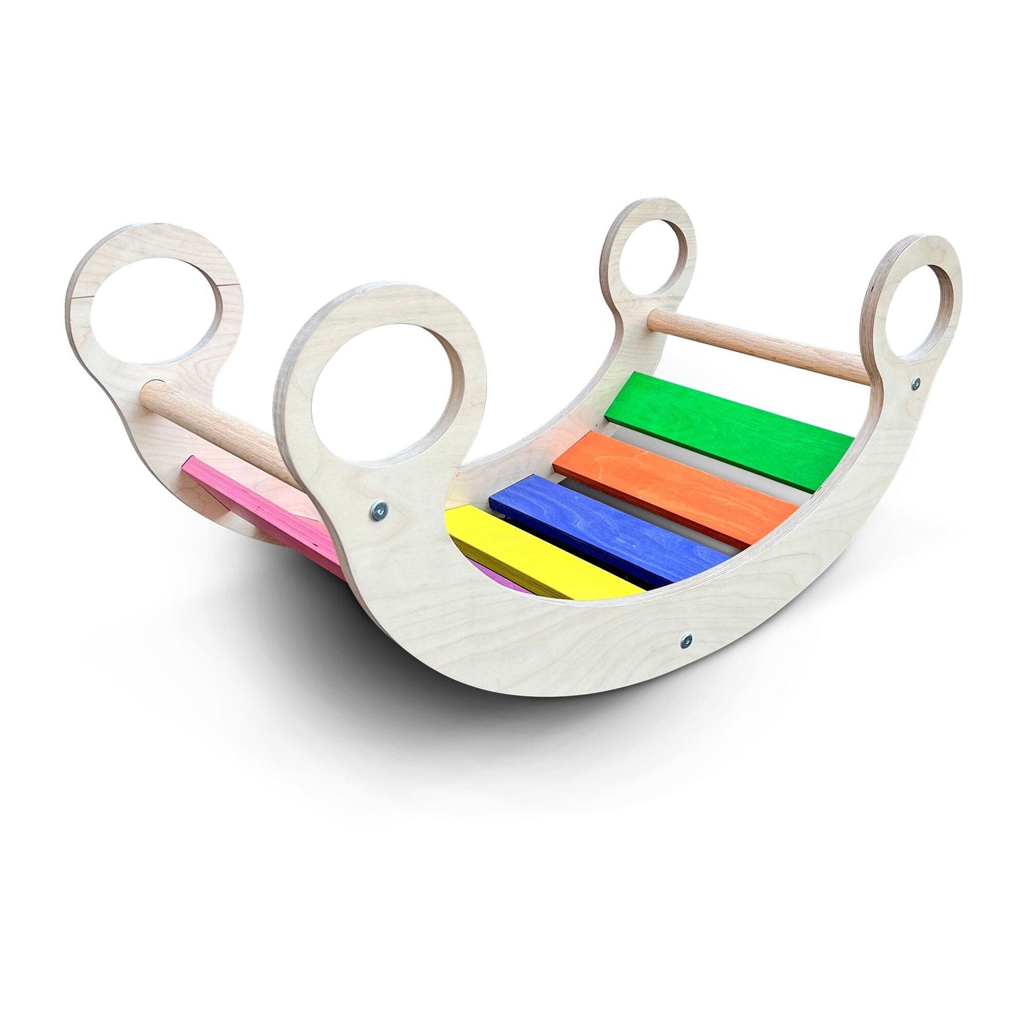 Climber Arch Wooden Rocker Rainbow