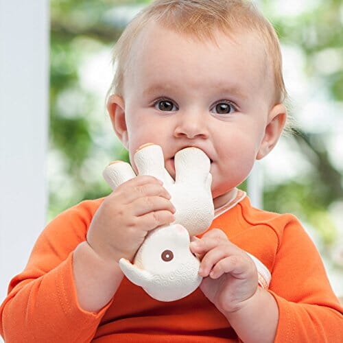 Caaocho Mia the Lamb Natural Rubber Teether Toys