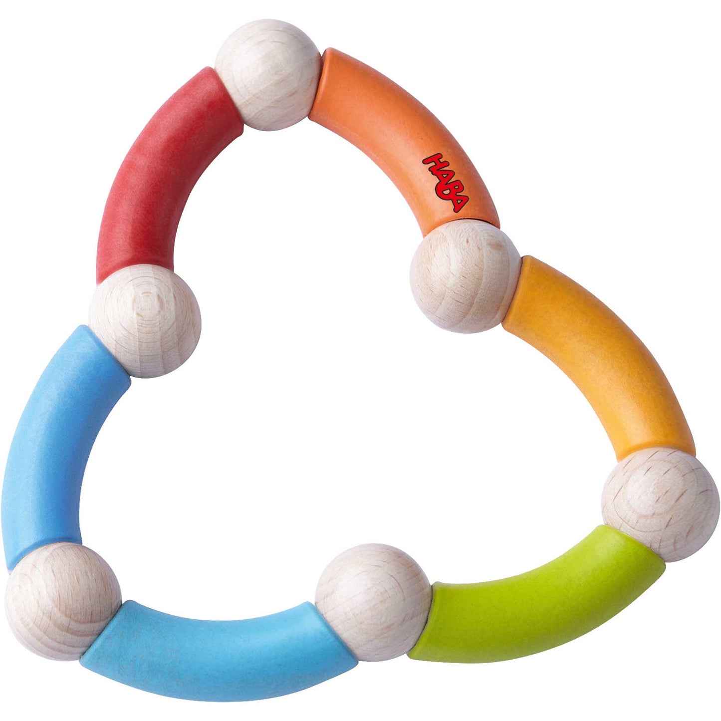 HABA Color Snake Wooden Rattle & Fidget Toy Wooden Baby