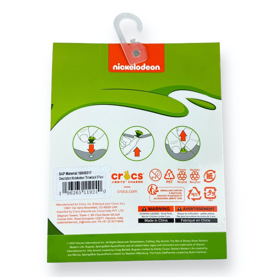 Crocs - Crocs Jibbitz Charm - Nickelodeon Throw Back 5 - Pack