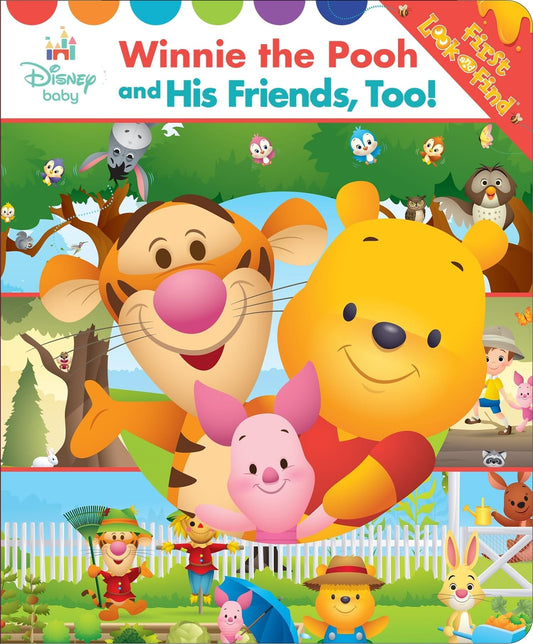 Disney Baby Winnie the Pooh and His Friends, Too! Look and Find Book