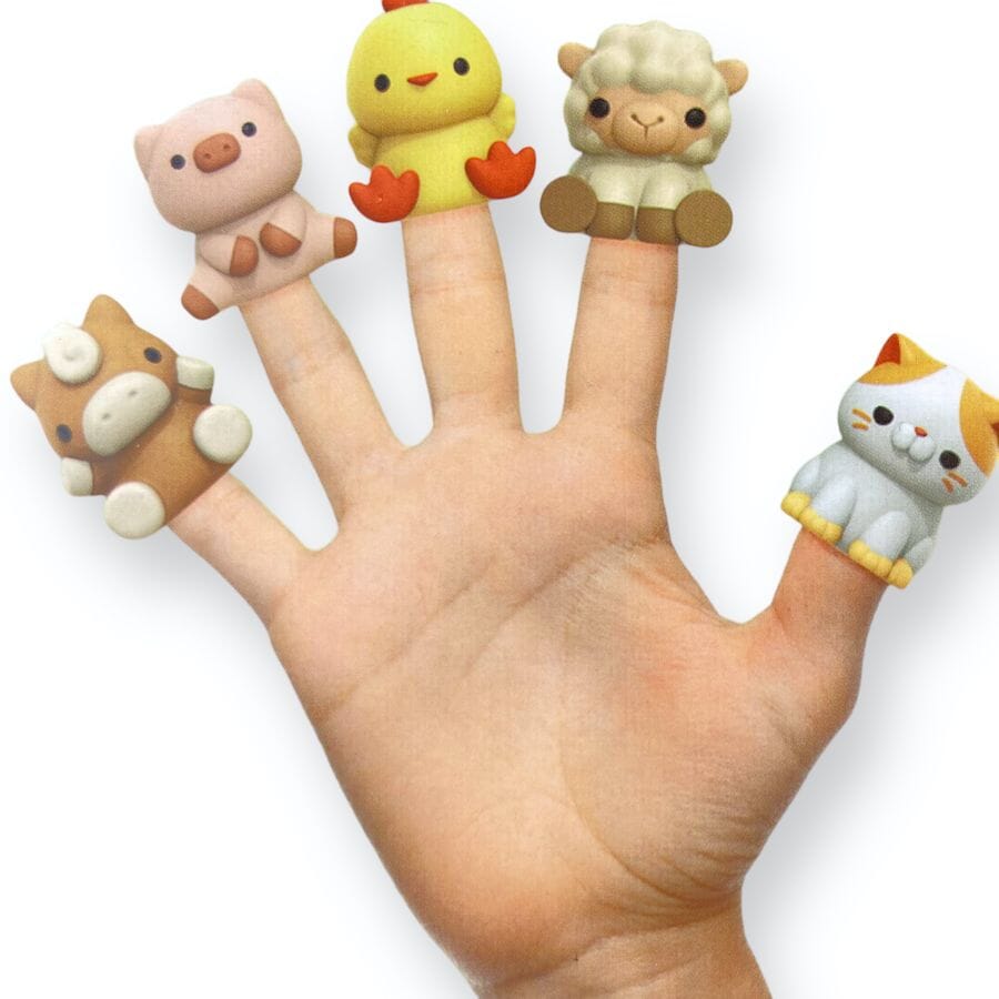 Aigybobo - Farm Animals Toys Finger Puppets & Counting