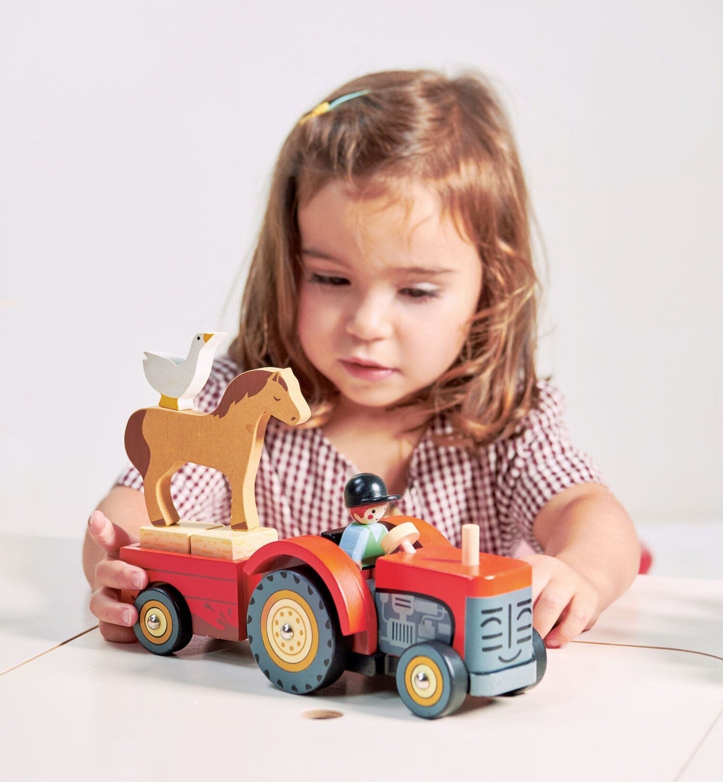 Tender Leaf - Farmyard Wood Toy Tractor