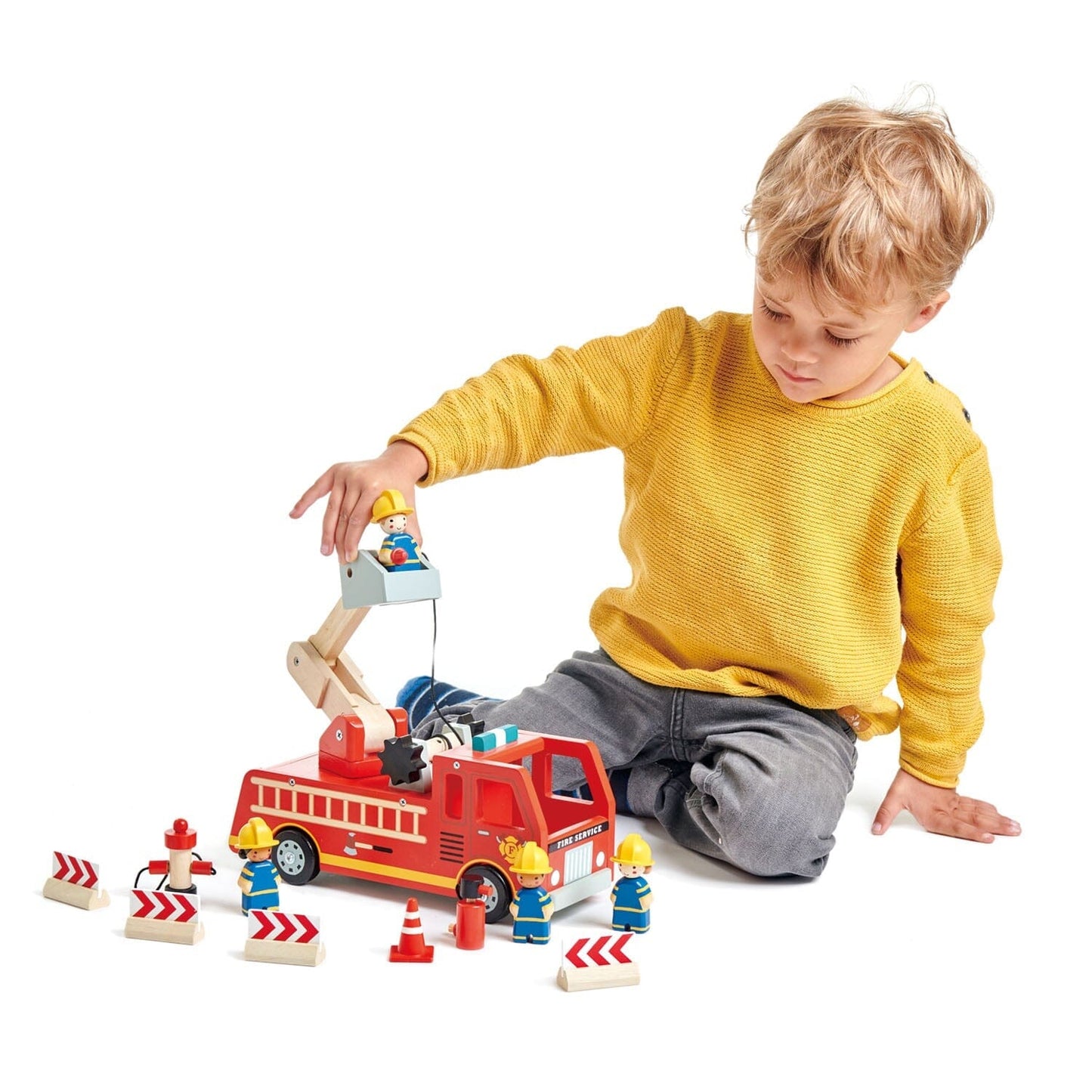 Wood Toy Fire Engine