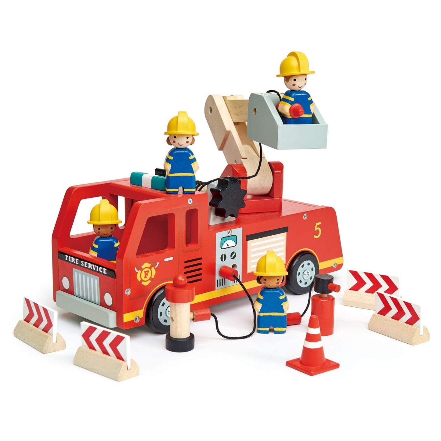 Wood Toy Fire Engine with ladder