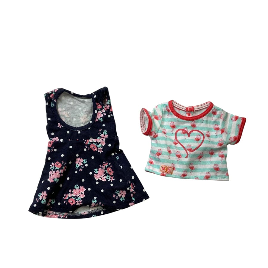 Floral Dress & Shirt Bundle - 18" Dolls Toys
