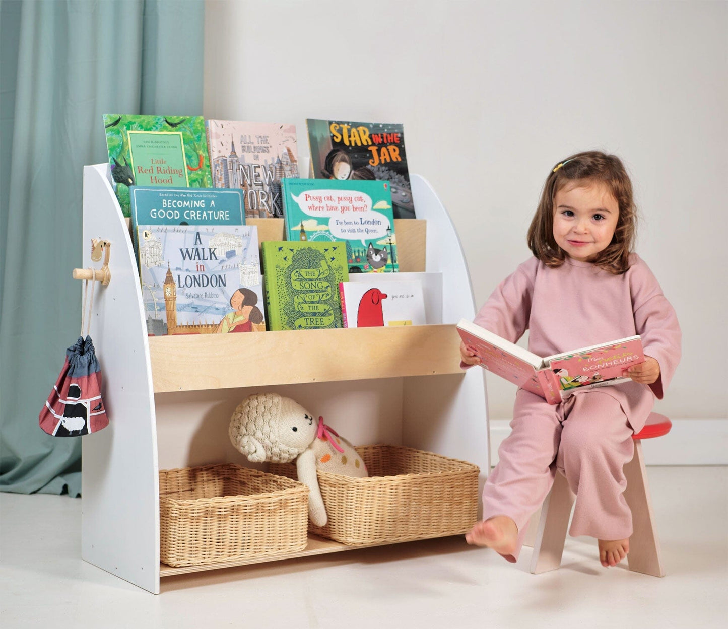 Forest Kids Bookcase - natural wood bookcase for the nursery
