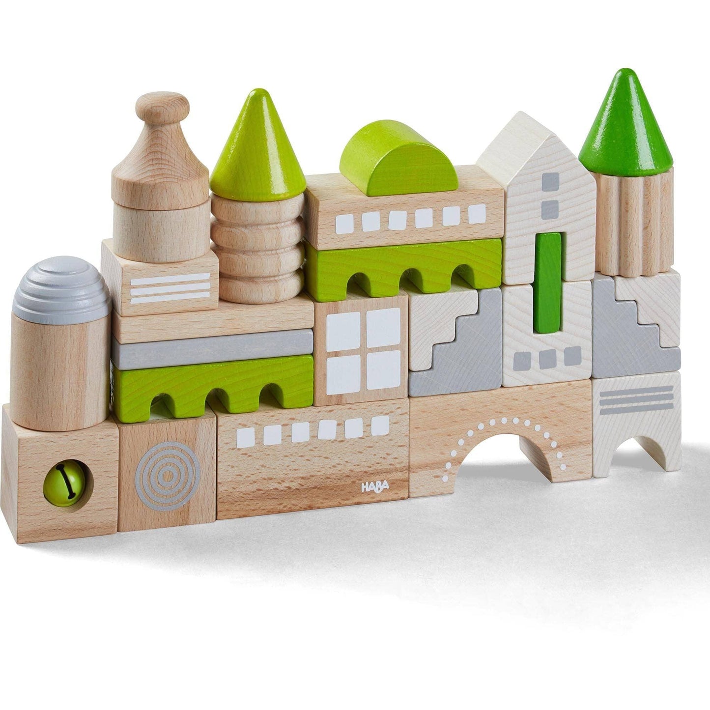 HABA Coburg 28 Piece Wooden Building Blocks Architectural Blocks