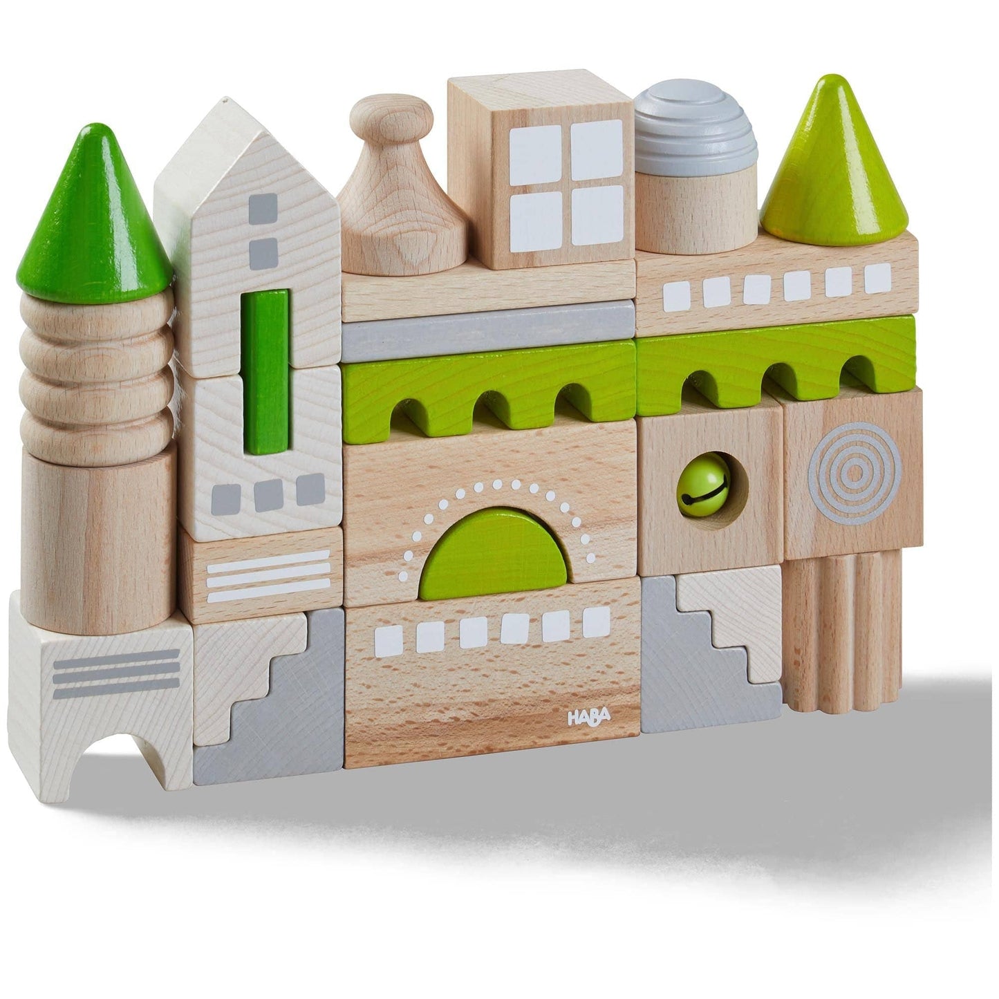 HABA Coburg 28 Piece Wooden Building Blocks Architectural Blocks