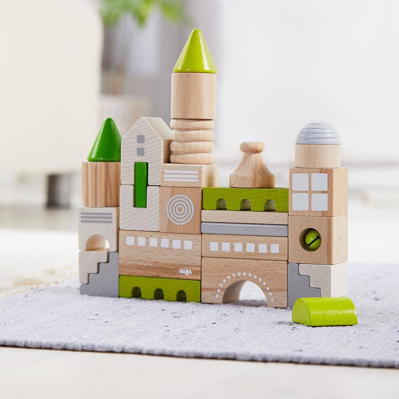 HABA Coburg 28 Piece Wooden Building Blocks Architectural Blocks