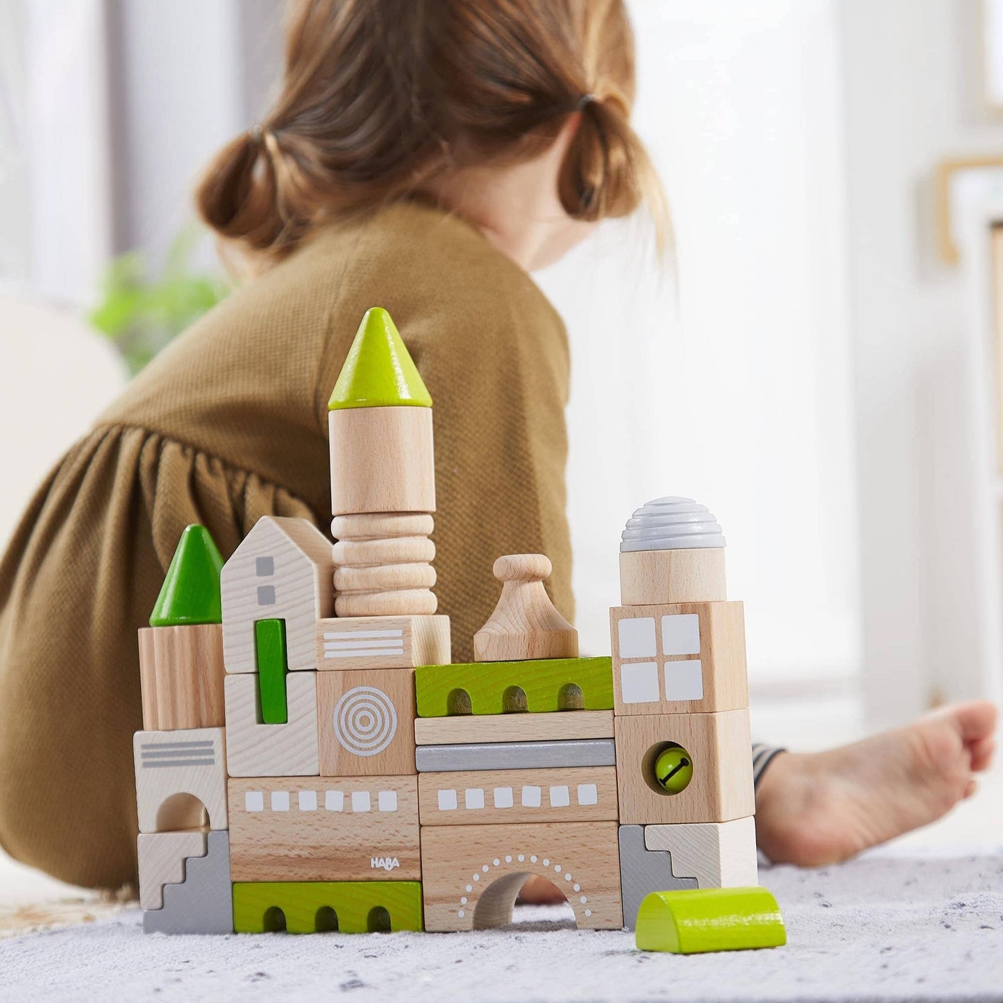 HABA Coburg 28 Piece Wooden Building Blocks Architectural Blocks