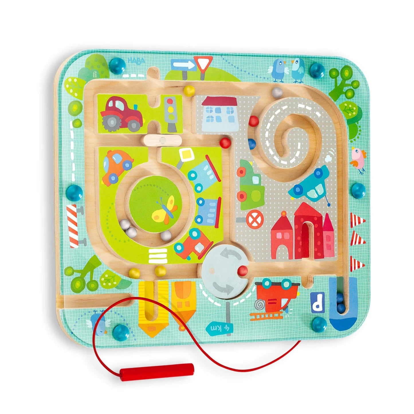 HABA Town Maze Magnetic Puzzle Game Toys