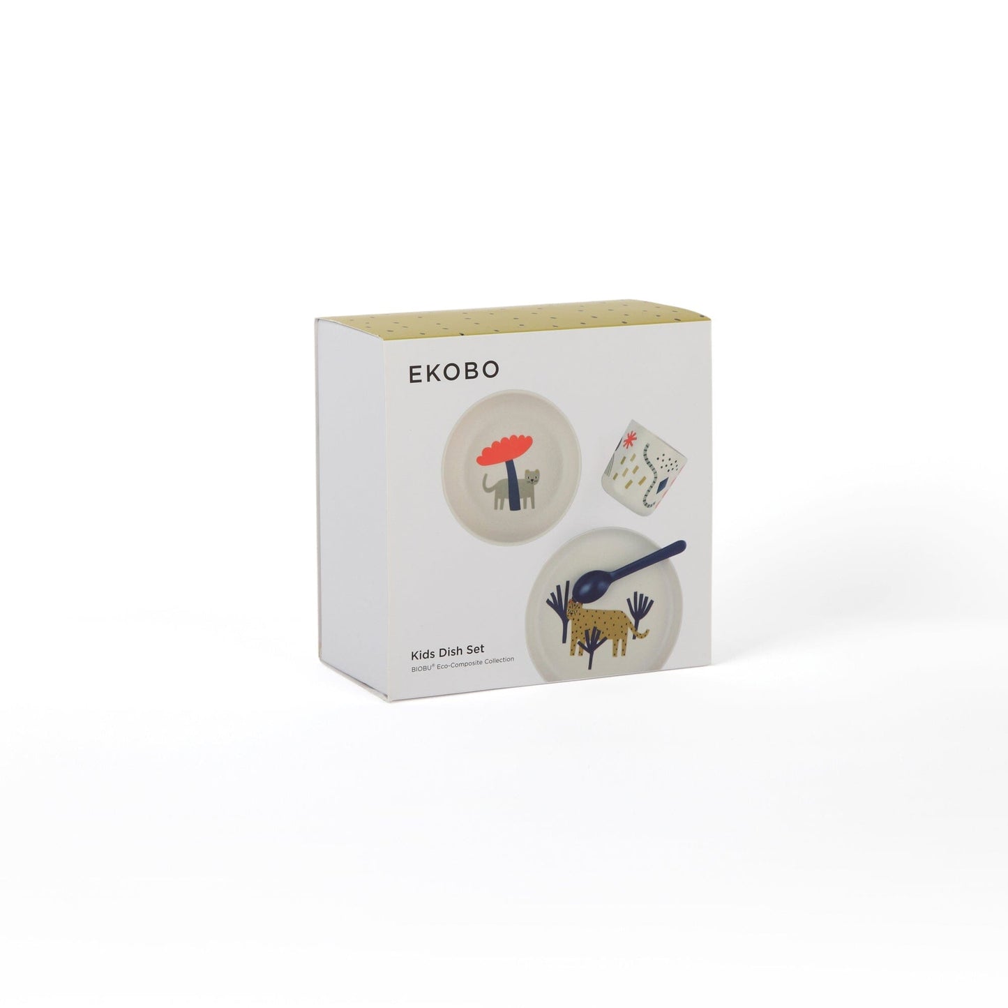 EKOBO USA - DS - Illustrated Bamboo Kid Set - Leopard