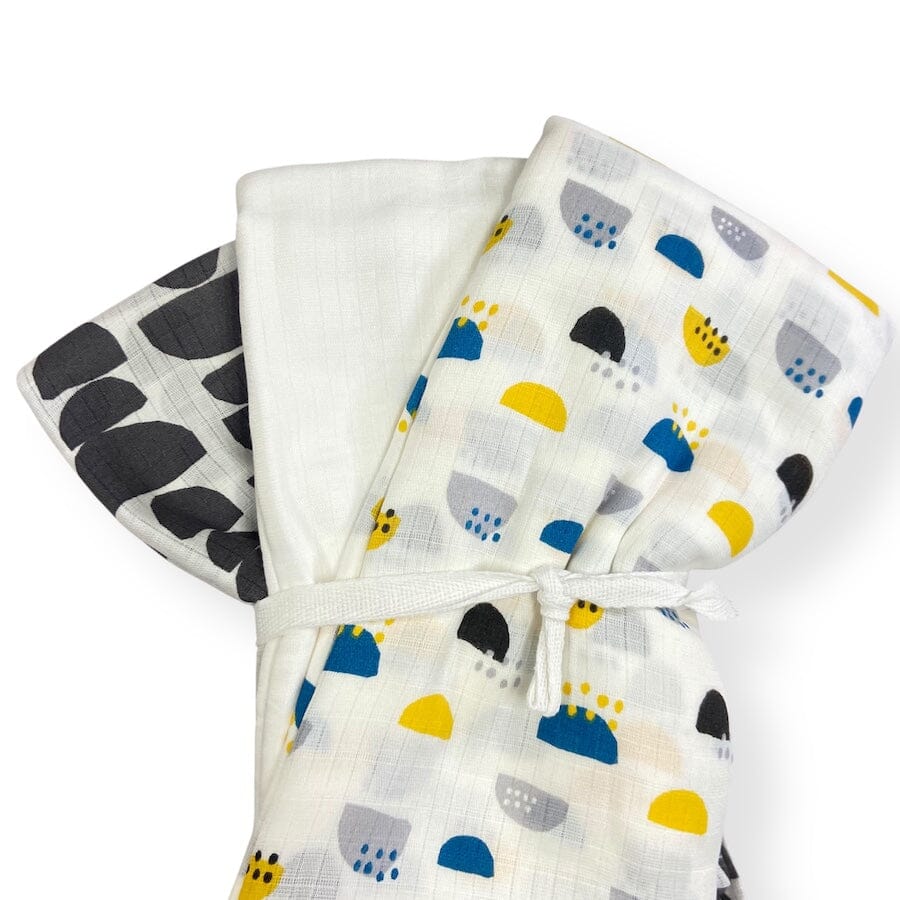 Infant Swaddles Bundle with Plush Bunny Toys