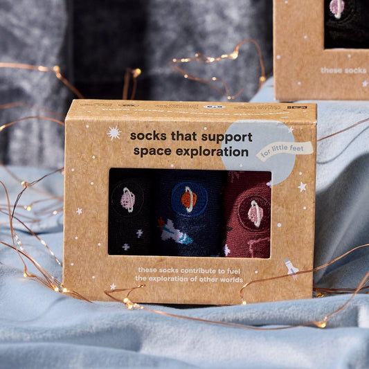 Kids Socks that Support Space Exploration Kids Box