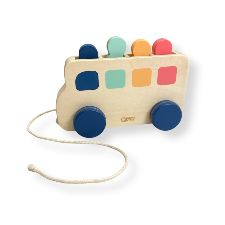 KiwiCo Peekaboo Pull Bus Toys