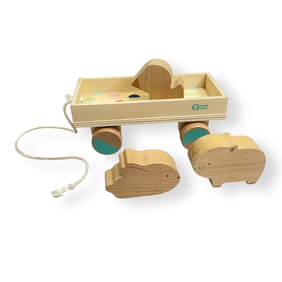 KiwiCo Wooden Toy Bundle with Butterfly Drop Toys