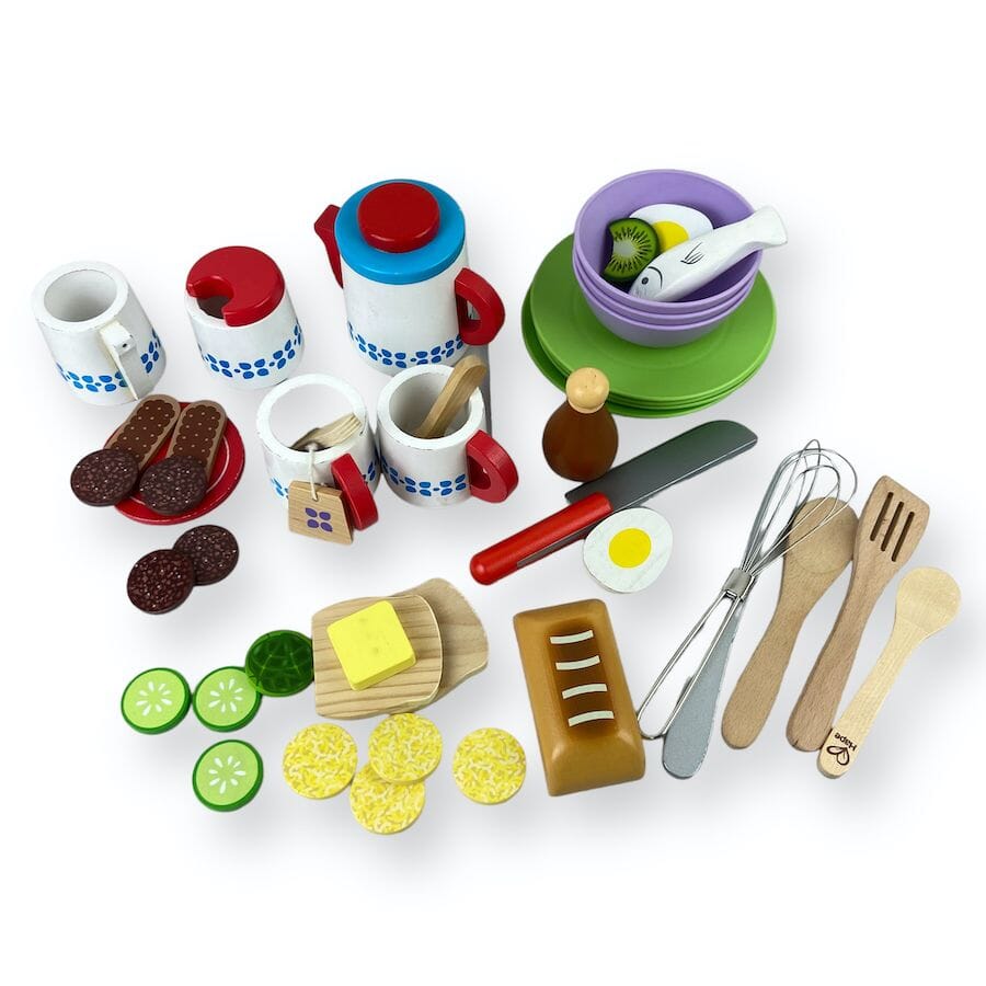 Large Wooden Play Food Bundle Toys