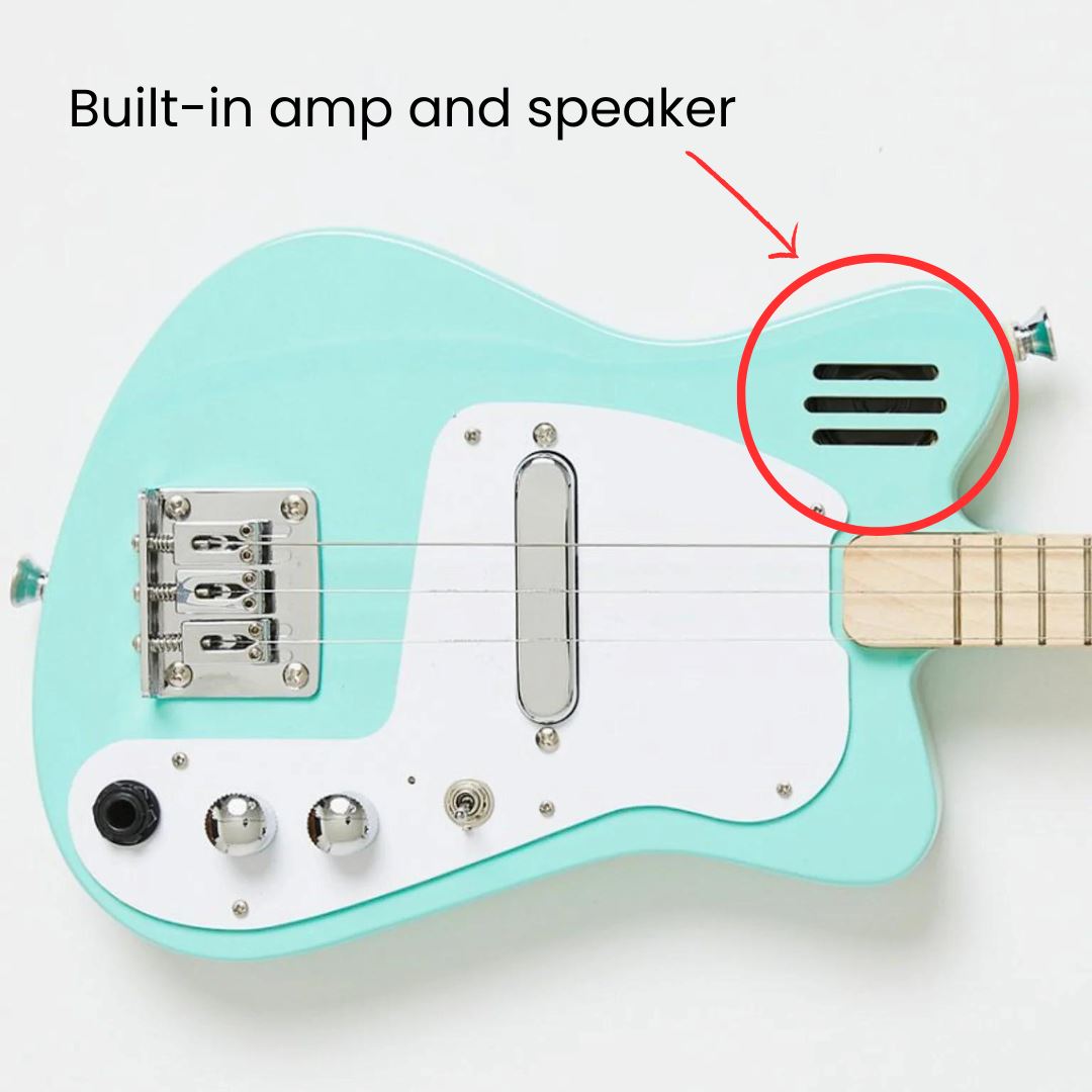 Loog Mini 3-String Electric Guitar Musical Instruments